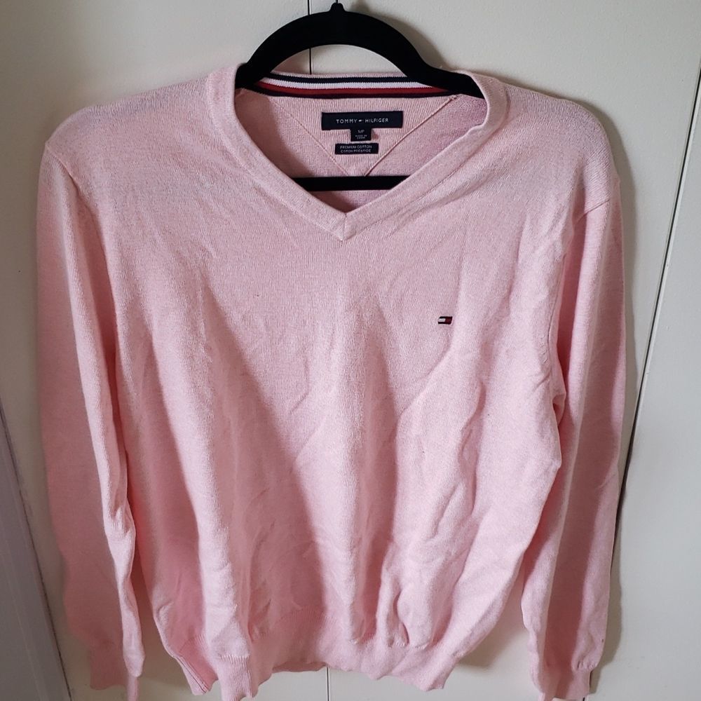NWOT Tommy Hilfiger Mens Cotton V Neck Sweater